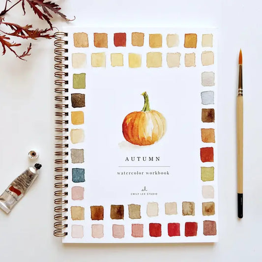 QUADERNO DA COLORARE AD ACQUERELLO A TEMA AUTUNNO