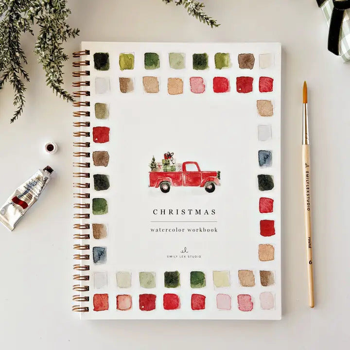 QUADERNO DA COLORARE AD ACQUERELLO A TEMA NATALE