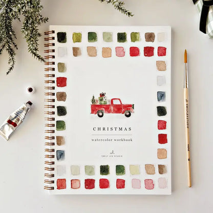 QUADERNO DA COLORARE AD ACQUERELLO A TEMA NATALE