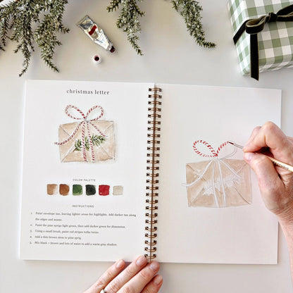 QUADERNO DA COLORARE AD ACQUERELLO A TEMA NATALE