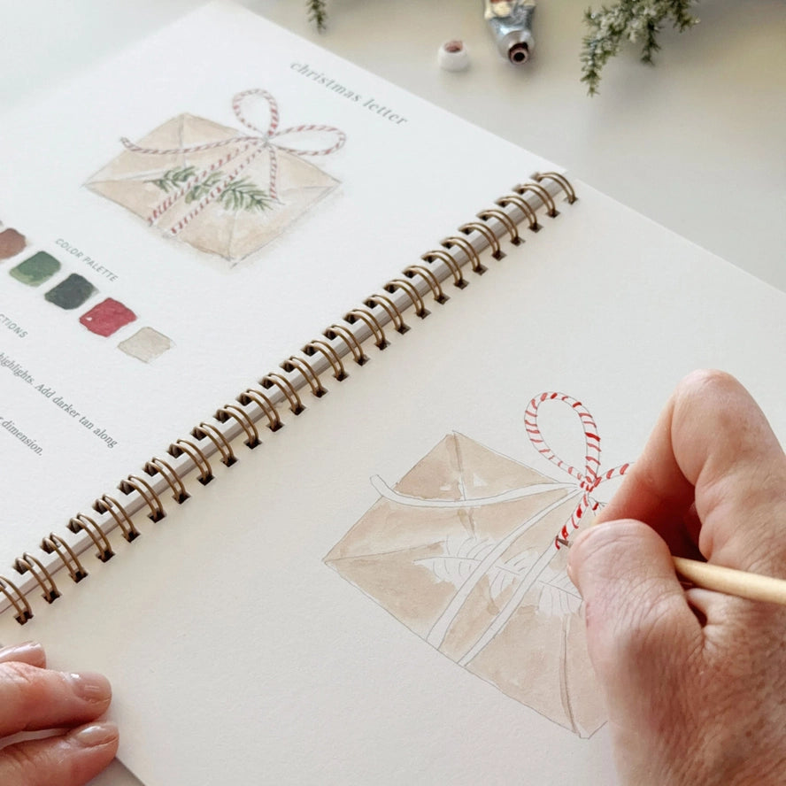 QUADERNO DA COLORARE AD ACQUERELLO A TEMA NATALE