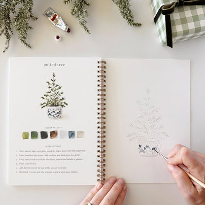 QUADERNO DA COLORARE AD ACQUERELLO A TEMA NATALE