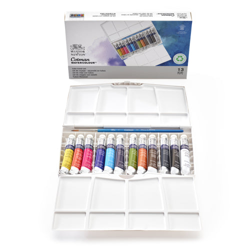 SCATOLA PIANTING PLUS 12 TUBI ACQUERELLO COTMAN
