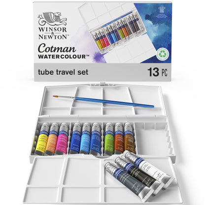 SCATOLA PIANTING PLUS 12 TUBI ACQUERELLO COTMAN
