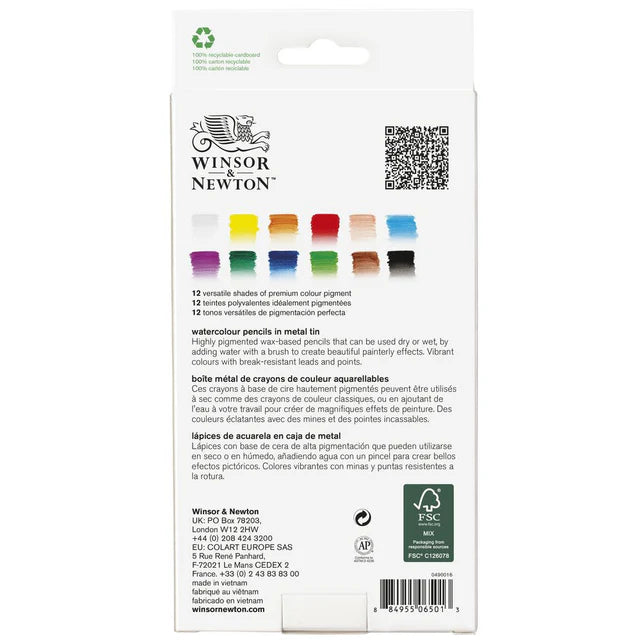 SET 12 MATITE ACQUERELLABILI - Winsor & Newton