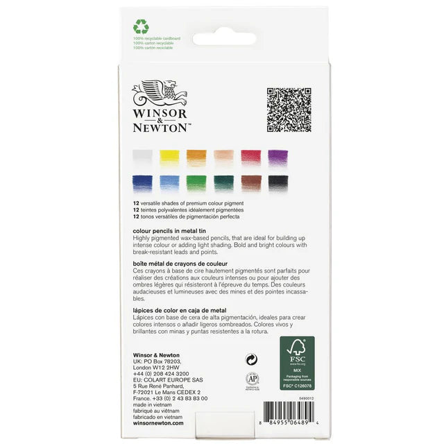 SET 12 MATITE COLORATE - Winsor & Newton