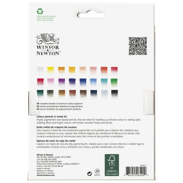 SET 24 MATITE COLORATE - Winsor & Newton