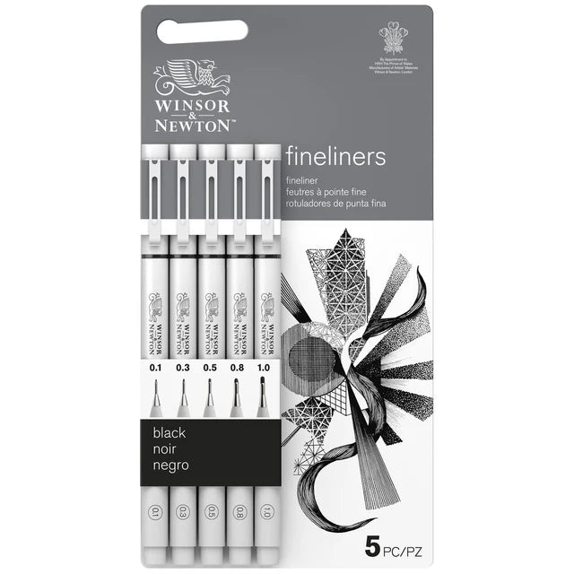 SET FINLINER "NERO" - WINSOR & NEWTON
