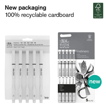 SET FINLINER "NERO" - WINSOR & NEWTON