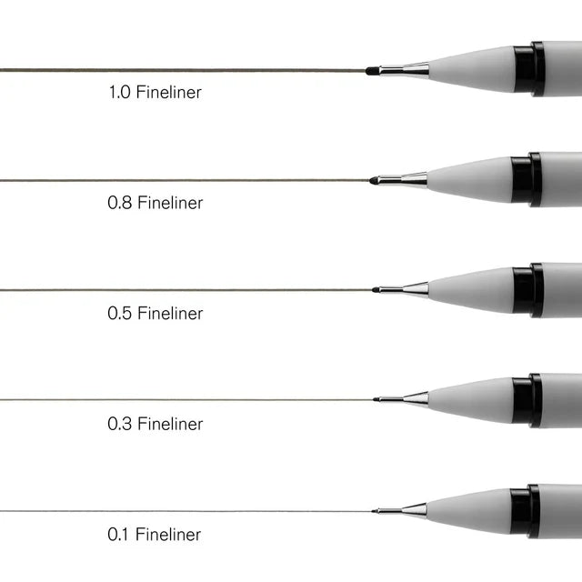 SET FINLINER "NERO" - WINSOR & NEWTON