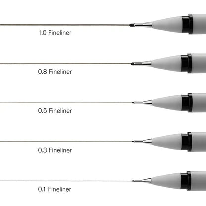 SET FINLINER "NERO" - WINSOR & NEWTON