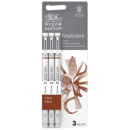 SET FINLINER "SEPPIA" - WINSOR & NEWTON