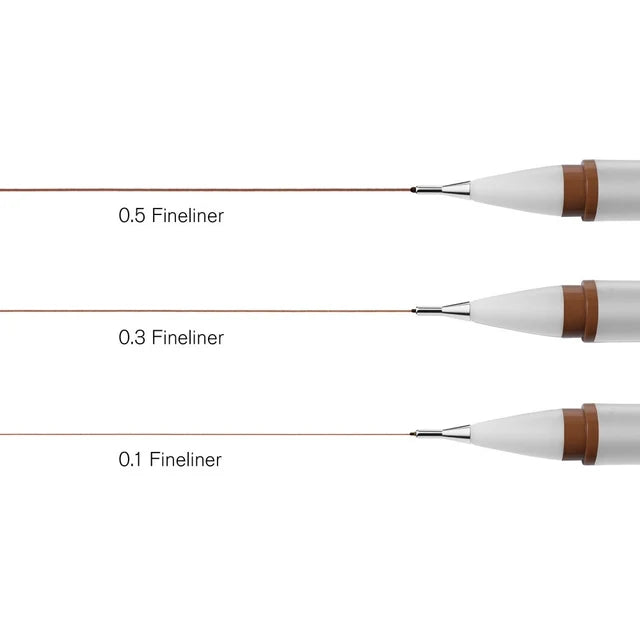 SET FINLINER "SEPPIA" - WINSOR & NEWTON