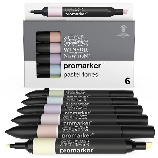 PROMARKER SET 6 COLORI PASTELLO - Winsor & Newton