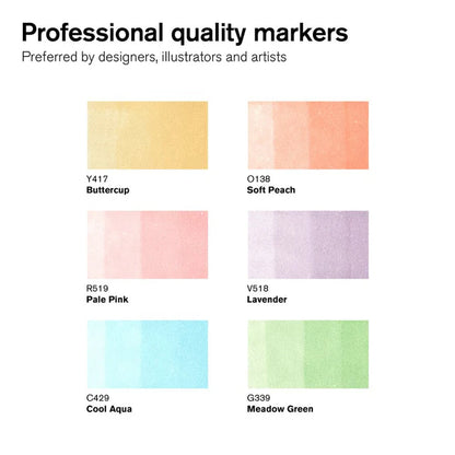 PROMARKER SET 6 COLORI PASTELLO - Winsor & Newton