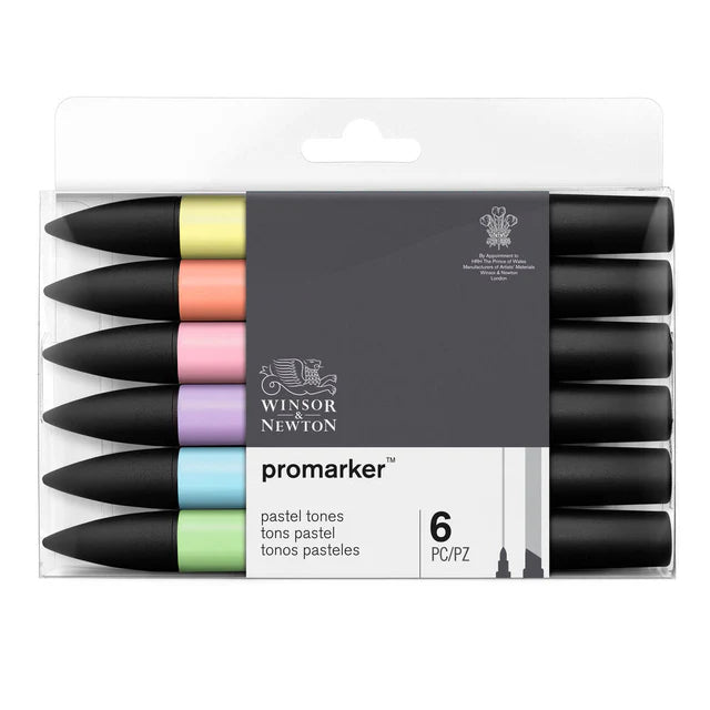 PROMARKER SET 6 COLORI PASTELLO - Winsor & Newton