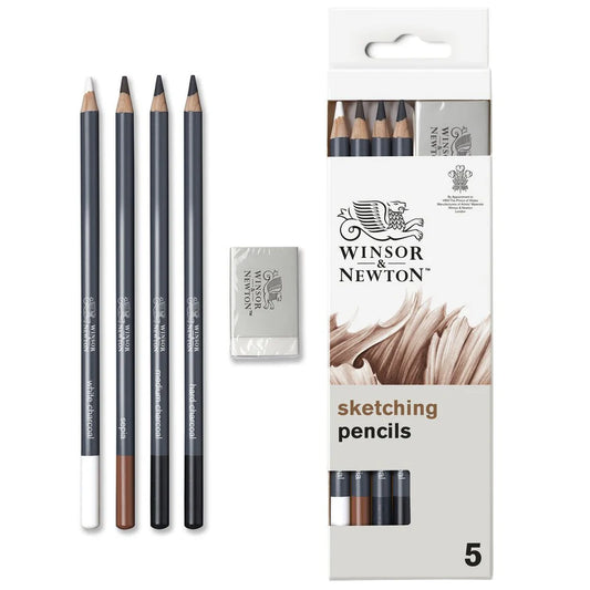 SET 5 MATITE DISEGNO CON GOMME - Winsor & Newton