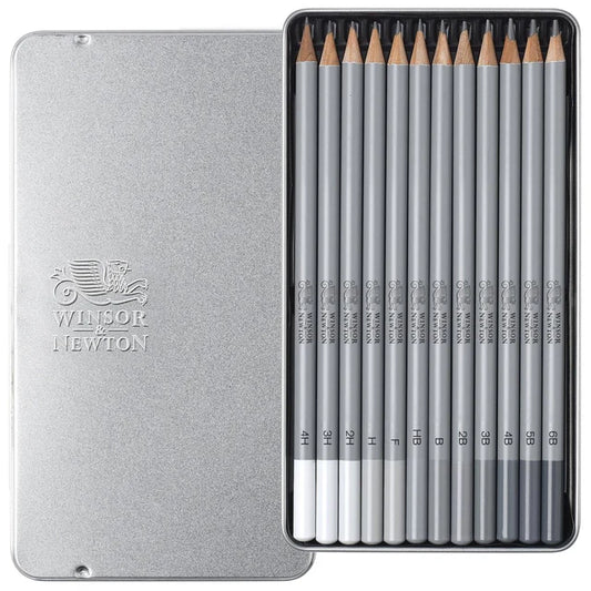 SET 12 MATITE IN GRAFITE MEDIUM- Winsor & Newton