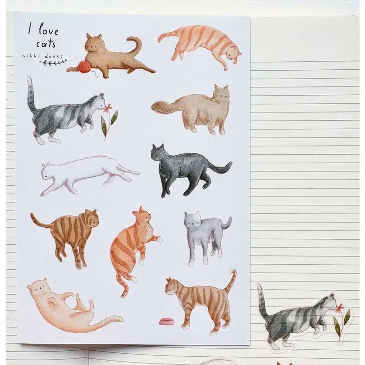 STICKERS "AMO I GATTI"