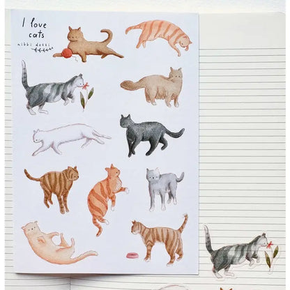 STICKERS "AMO I GATTI"