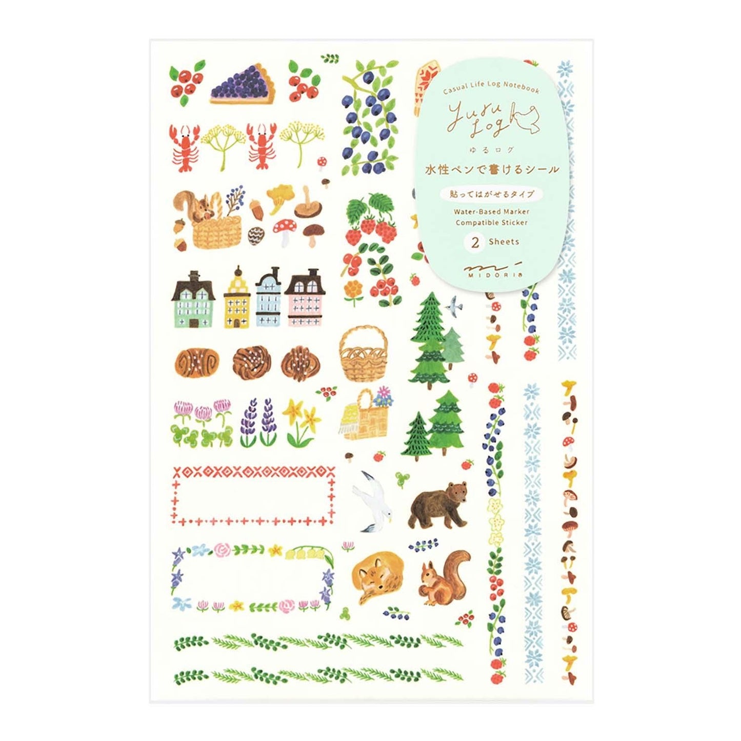 STICKER YURU LOG MIDORI