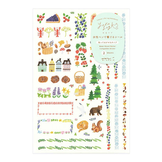 STICKER YURU LOG MIDORI