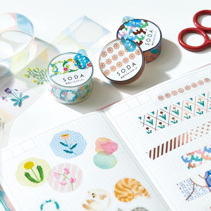 WASHI TAPE SODA FLOWER
