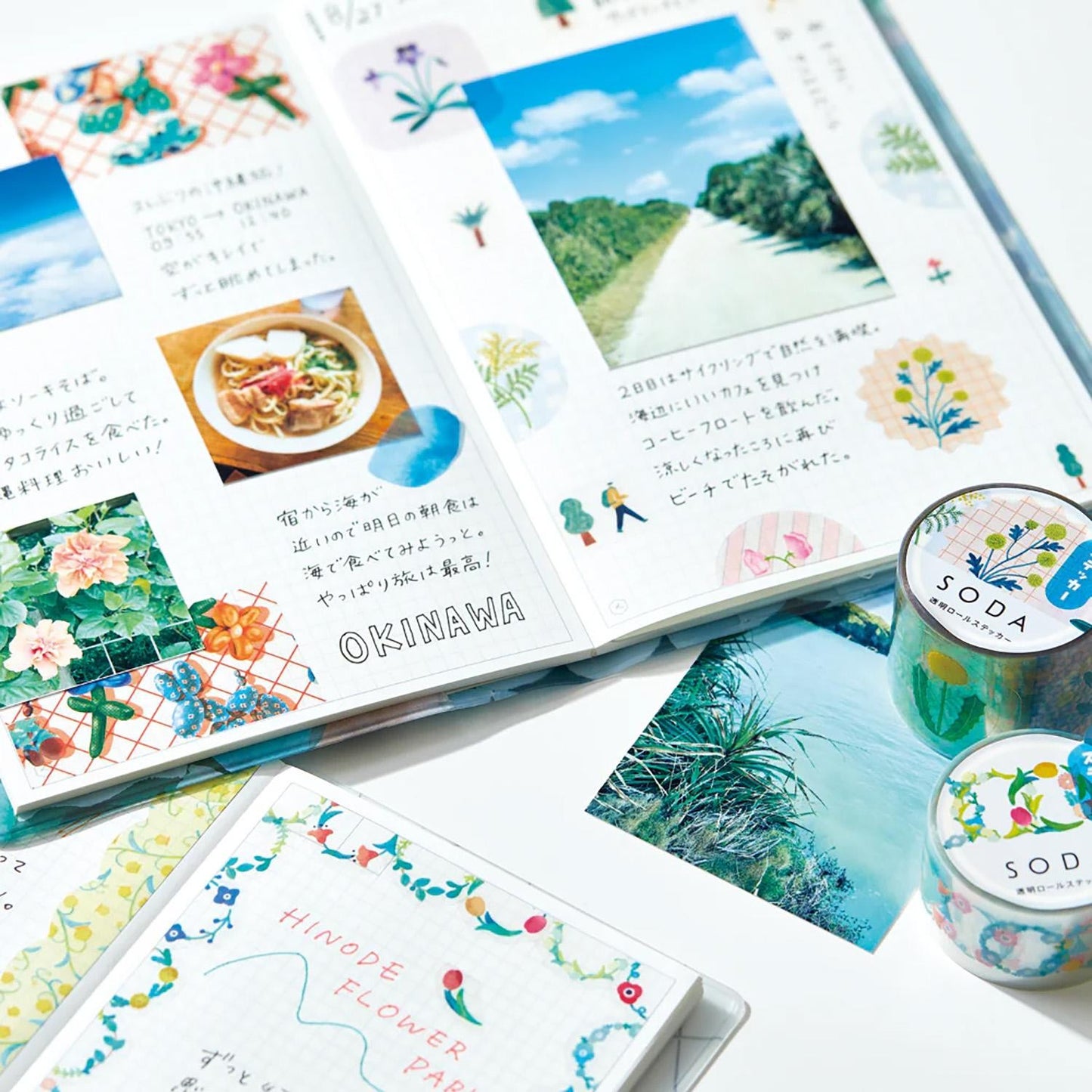 WASHI TAPE SODA FLOWER