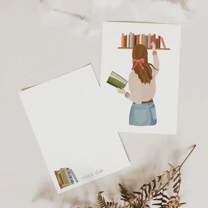 BIGLIETTO ARTISTICO BOOKS LOVER TILDA & THEO