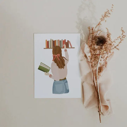 BIGLIETTO ARTISTICO BOOKS LOVER TILDA & THEO