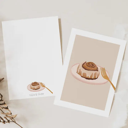 BIGLIETTO ARTISTICO CINNAMON ROLL TILDA & THEO