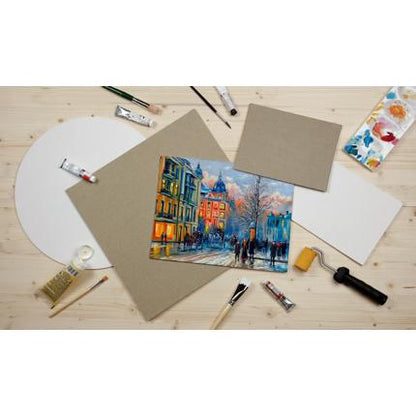 CARTONE TELATO MARRONE (30 X 24 CM)