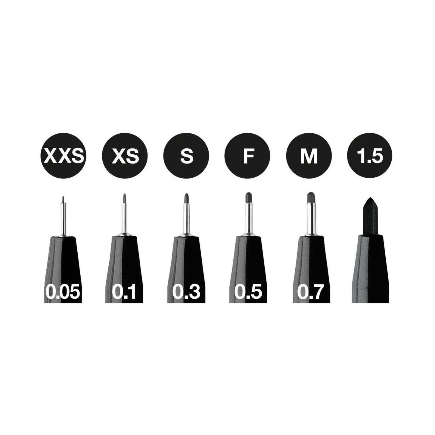 SET 6 PENNE PITT ARTIST