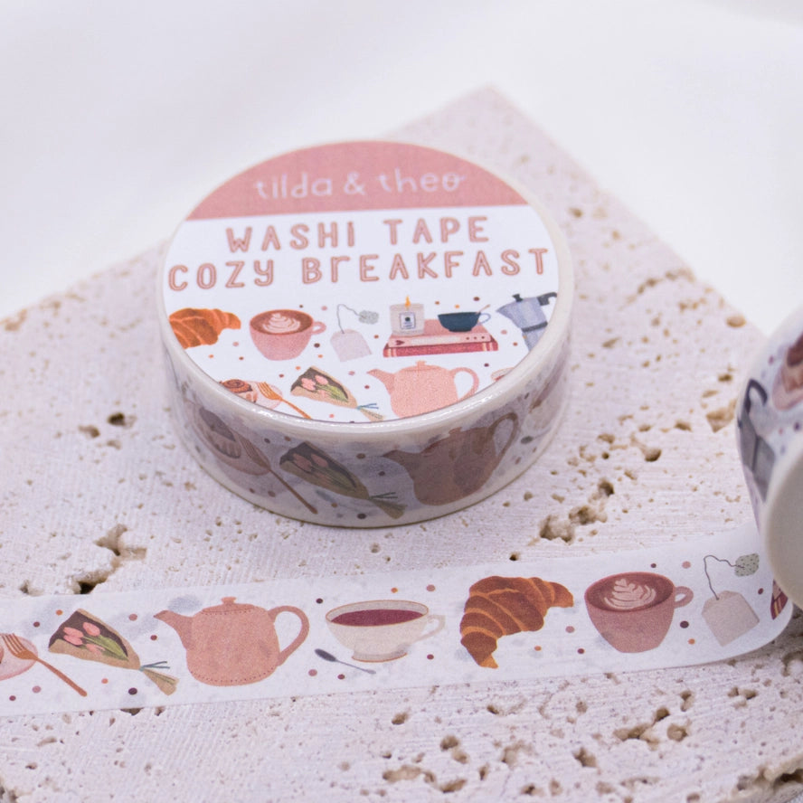 WASHI TAPE COZY BREAKFAST TILDA & THEO