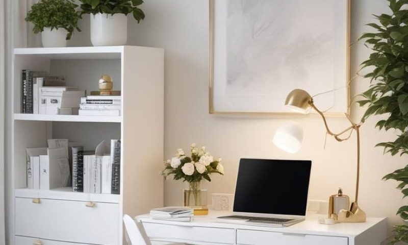How to Create a Tidy Room_ Modern Bedroom with Desk & Plants 🌱✨